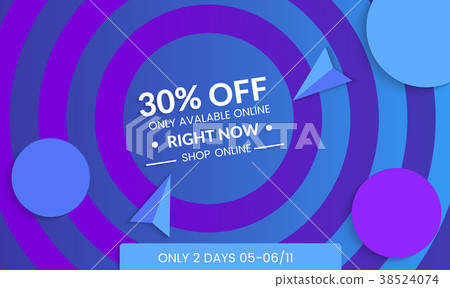 Modern template for social media banner. 38524074