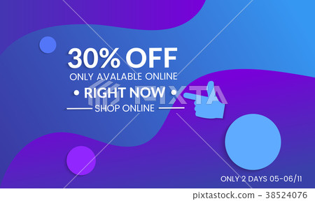 Modern template for social media banner. 38524076