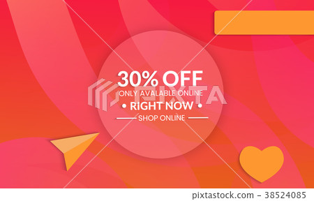 Modern template for social media banner. Modern template for social media banner. 38524085