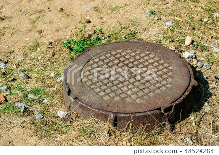 Hatch to the sewer chamber. Hatch to the sewer chamber. 38524283