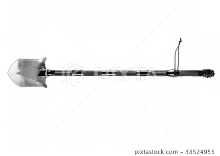Metal shovel with saw and flashlight 38524955