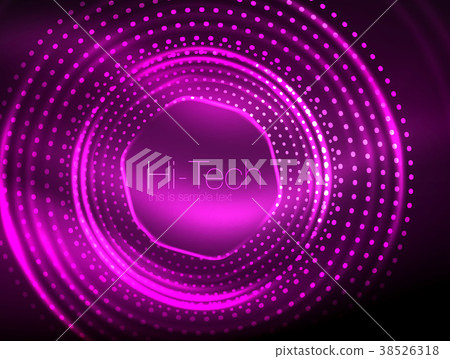 Magic neon circle shape abstract background, shiny Magic neon circle shape abstract background, shiny 38526318