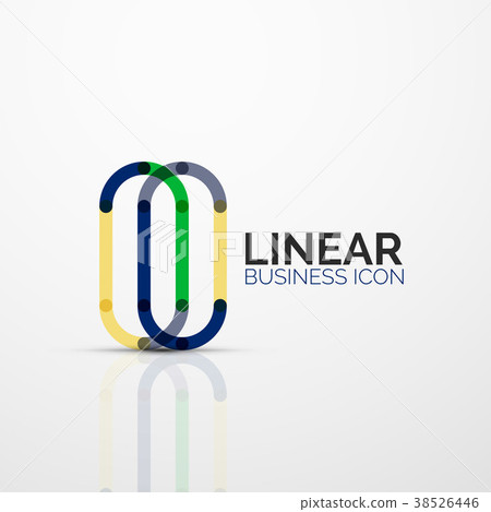 Abstract flower or star minimalistic linear icon Abstract flower or star minimalistic linear icon 38526446