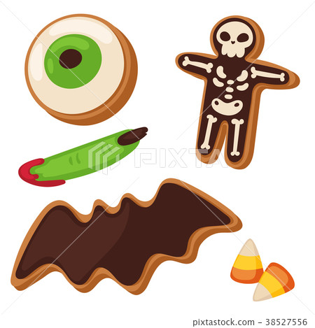 Halloween cookie symbols of food night cake party Halloween cookie symbols of food night cake party 38527556