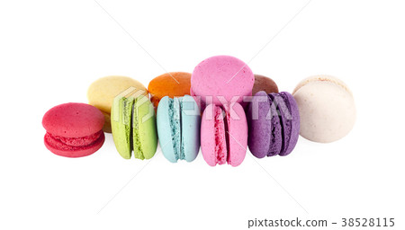 Sweet and colourful macaroons 38528115