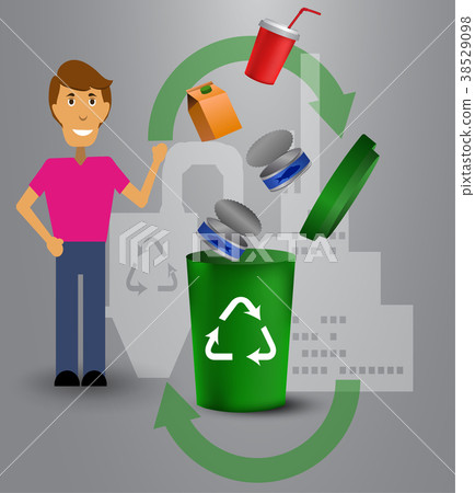 recycling bins illustration recycling bins illustration 38529098