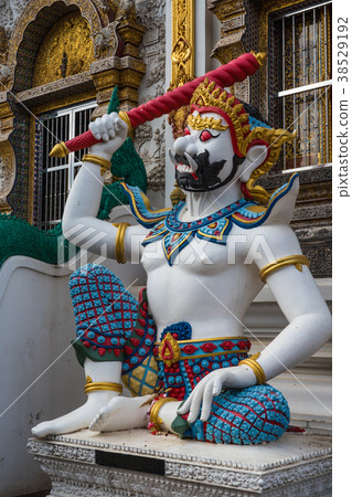 Thai literature giant statue in Grand Blue Temple 38529192