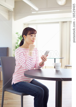共享辦公室Coworking游牧民工人女商人辦公室圖像 38529485