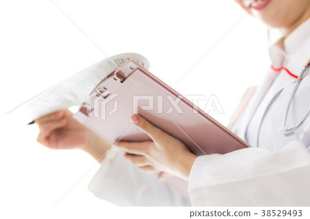 Female doctor chart 38529493