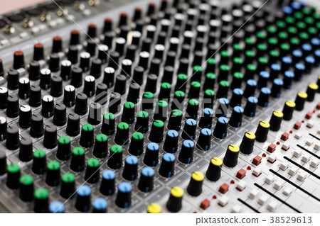 audio sound mixer control panel 38529613
