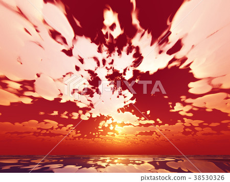 Wind and clouds with the sea 38530326