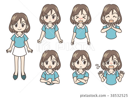 構成年輕女子的變化 38532525