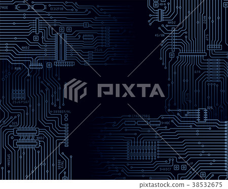 Image illustration of foundation and circuit Image illustration of foundation and circuit 38532675