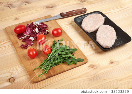 concept of healthy food, dietary chicken cutlets concept of healthy food, dietary chicken cutlets 38533229