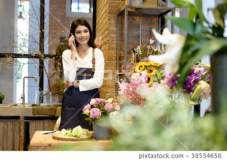 Business Owner Flower Shop. Business Owner Flower Shop. 38534656