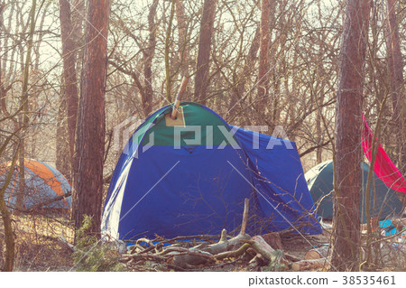 Tent in the forest Tent in the forest 38535461