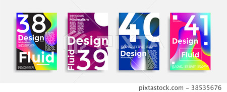 Covers templates collection with graphic geometric 38535676