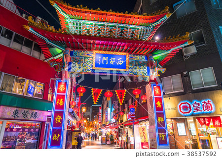 <Hyogo Prefecture> Nishian Gate in Kobe and Nanjing Town <Hyogo Prefecture> Nishian Gate in Kobe and Nanjing Town 38537592