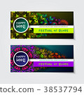 Colorful mandala banner ornament template 38537794