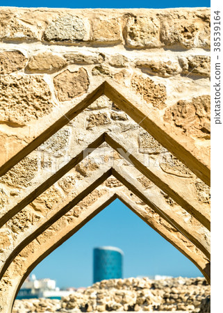 Archway at Bahrain Fort. A UNESCO World Heritage 38539164