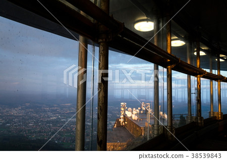 Romantic sunset Jested tower, Liberec Romantic sunset Jested tower, Liberec 38539843