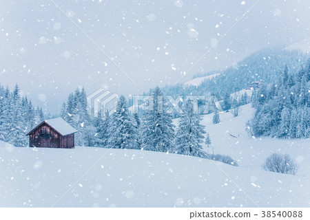 Snow on hills in Sattel Lucerne region Switzerland Snow on hills in Sattel Lucerne region Switzerland 38540088