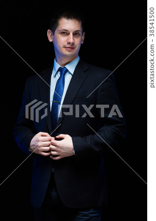 Portrait of confident handsome stylish businessman Portrait of confident handsome stylish businessman 38541500