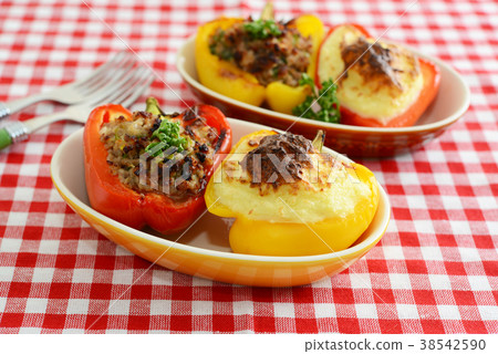 Stuffed paprika with meat Stuffed paprika with meat 38542590