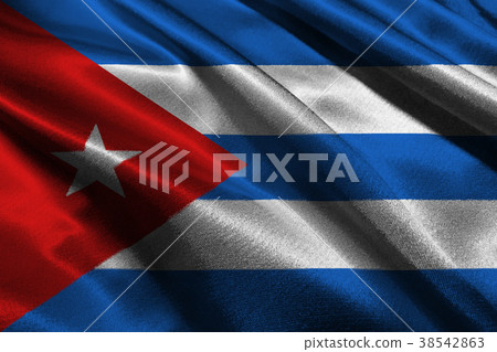 Cuba national flag 3D illustration symbol.  38542863
