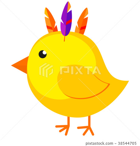 Cartoon chicken chick icon poster. 38544705