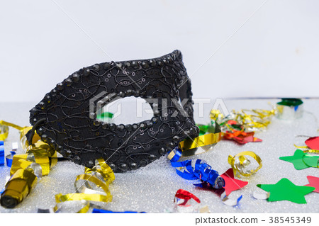 Mask with masquerade decorations Mask with masquerade decorations 38545349