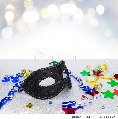 Mask with masquerade decorations Mask with masquerade decorations 38545356