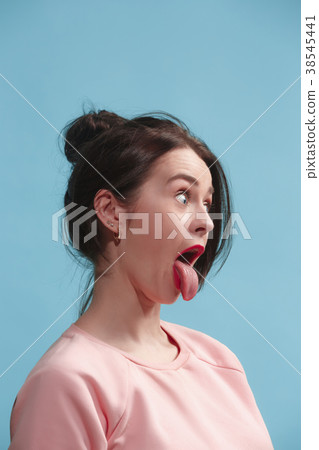The squint eyed woman with weird expression 38545441