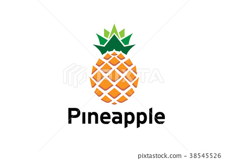 Creative Geometric Pineapple Fruit Logo Design Stock Illustration 38545526 Pixta