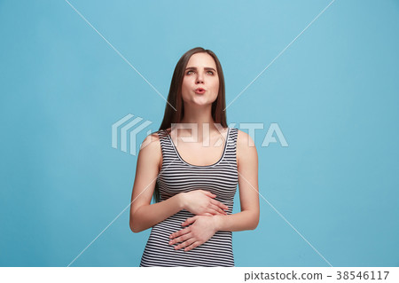 The happy business woman standing and smiling The happy business woman standing and smiling 38546117