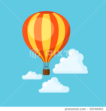 Travel illustration. Traveling background with hot Travel illustration. Traveling background with hot 38546901