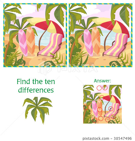 Find the 10 differences puzzle with answer 38547496