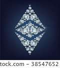 Ethereum Symbol made a lot of diamonds. 38547652