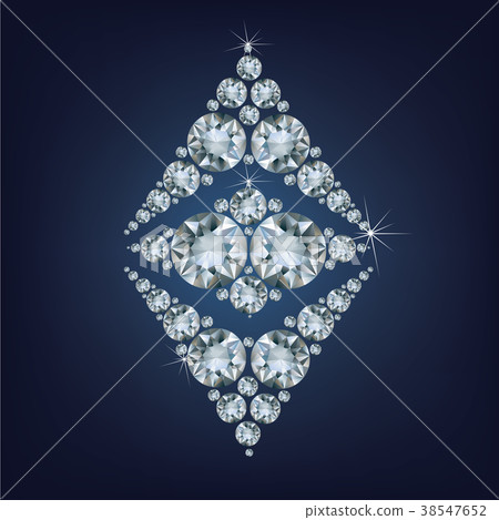 Ethereum Symbol made a lot of diamonds. 38547652