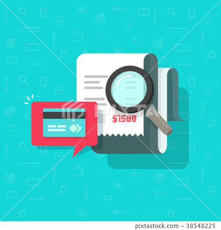 Online payment audit analyzing vector illustration Online payment audit analyzing vector illustration 38548225