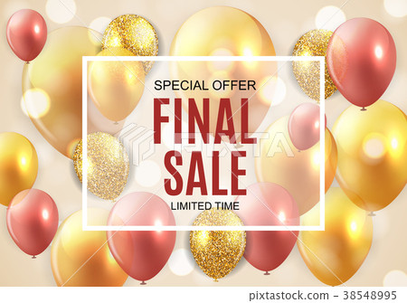 Final Sale Balloon Background Vector Illustration 38548995