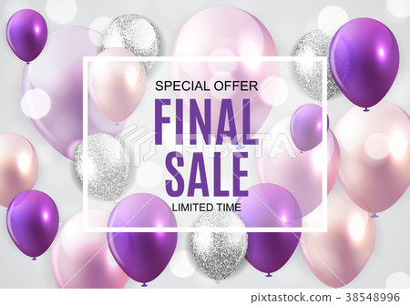 Final Sale Balloon Background Vector Illustration 38548996