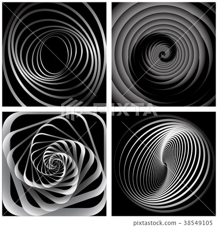 Illusion of swirl movement. Aabstract designs. 38549105