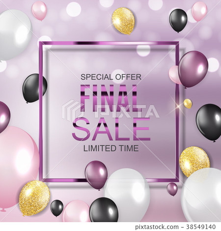 Final Sale Balloon Background Vector Illustration Final Sale Balloon Background Vector Illustration 38549140