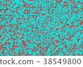 Abstract design pattern, turquoise and red colors 38549800