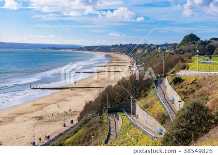 Bournemouth beach hillside view Bournemouth beach hillside view 38549826