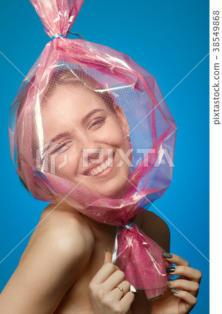 girl inside wrapper 38549868