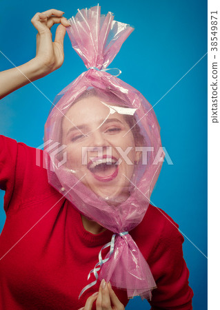 girl inside wrapper 38549871