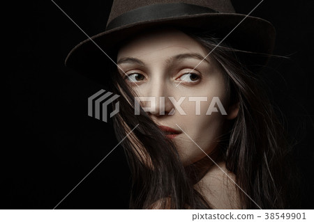 woman looking back woman looking back 38549901