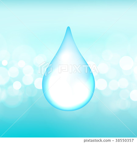 Water drop on boken lights background 38550357